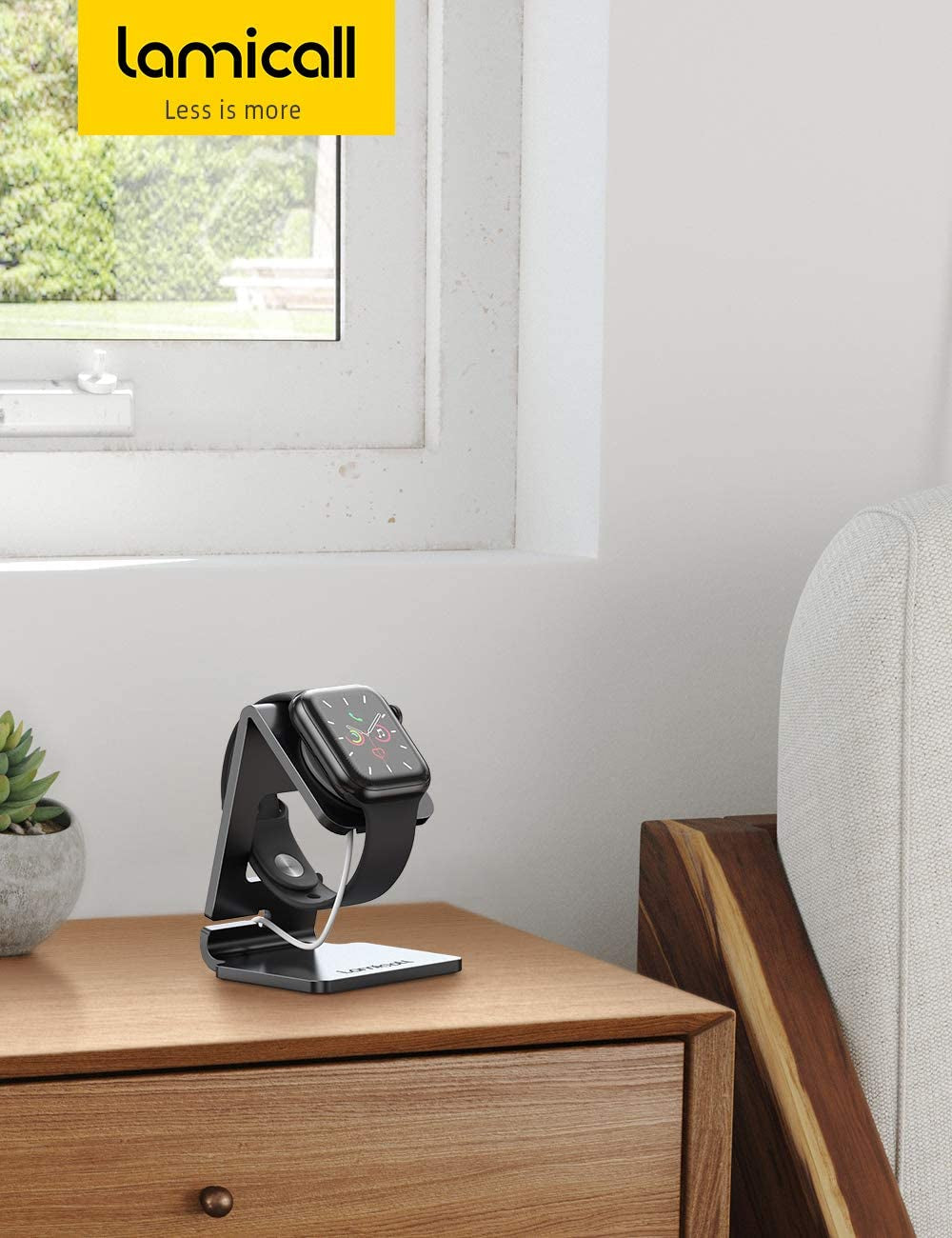 Watch Stand for Apple Watch Magnetic Fast Charger - Desk Charging Stand Holder Dock for Apple Iwatch Series SE3 SE2 Ultra 3, Series 11 10 9 8 7 6 5(49Mm 46Mm 45Mm 44Mm 42Mm 41Mm 40Mm 38Mm)