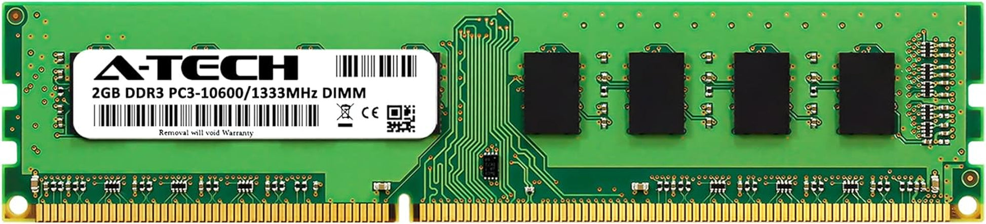 RAM 2GB DDR3 1333 Mhz PC3-10600 DIMM - Desktop Computer Memory - CL9 240-Pin UDIMM Non-Ecc Unbuffered Upgrade Module